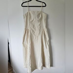 A New Day Cream Pleated Maxi Dress for Work